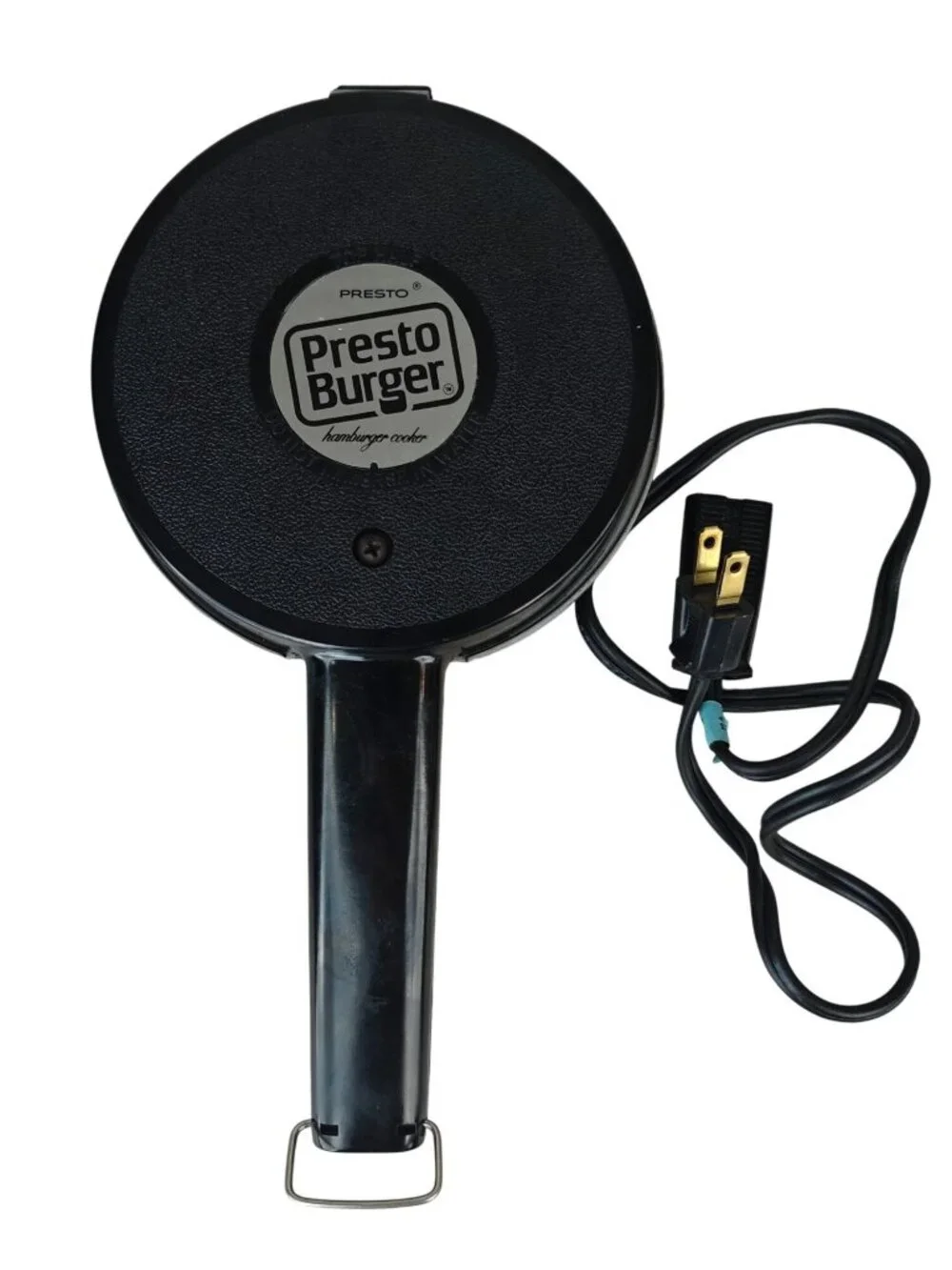 Vintage Presto Burger Hamburger Cooker Electric Nonstick Black Model 05/MB 1